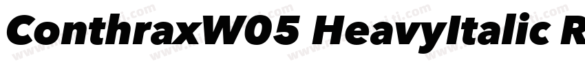 ConthraxW05 HeavyItalic Regular字体转换
